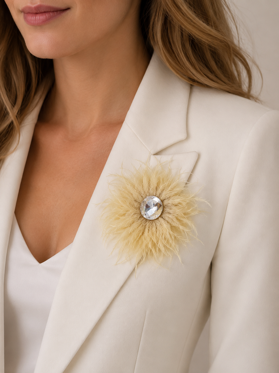 Champagne Feather Bloom