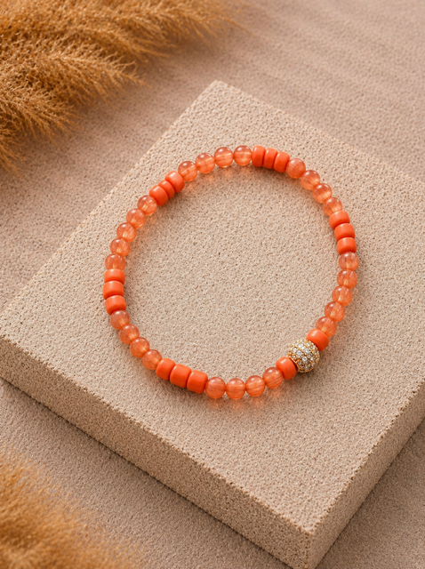 Coral Kiss Bracelet