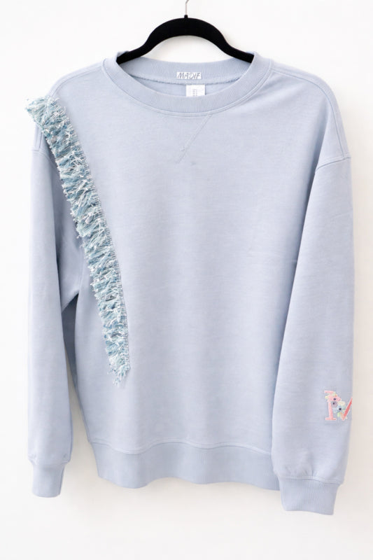 Sky Fringe Sweat