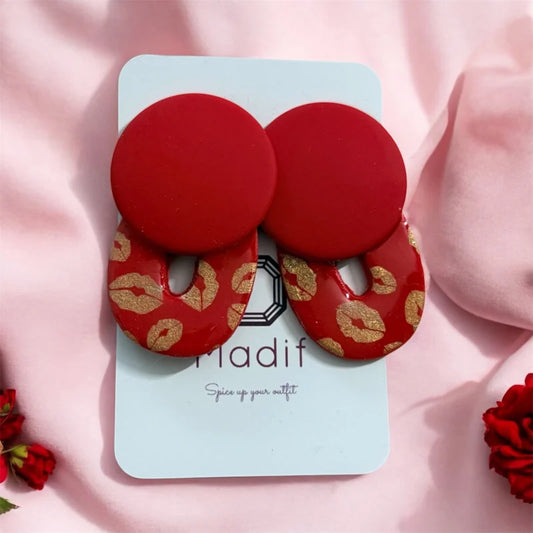 "Kiss Drop"  earrings