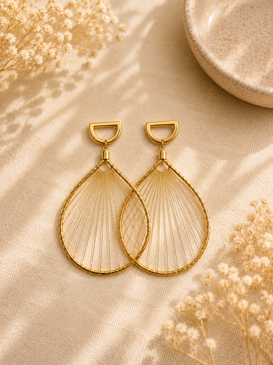 Golden Blossom Hoops L & XL