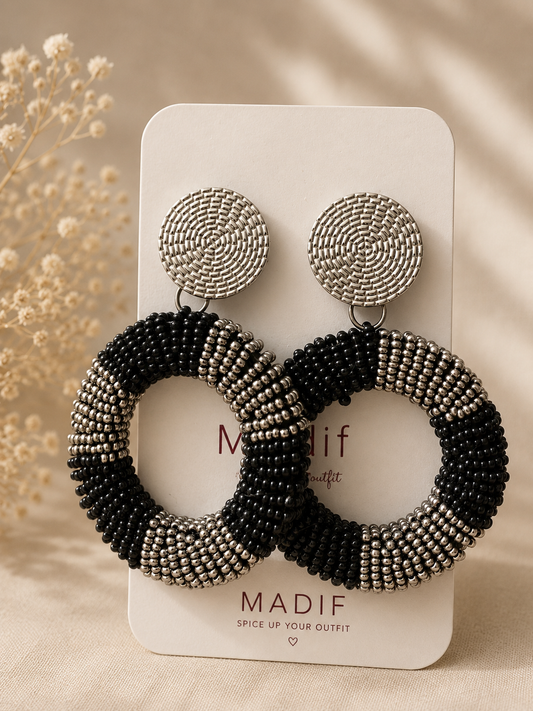 Silve eclipse hoops
