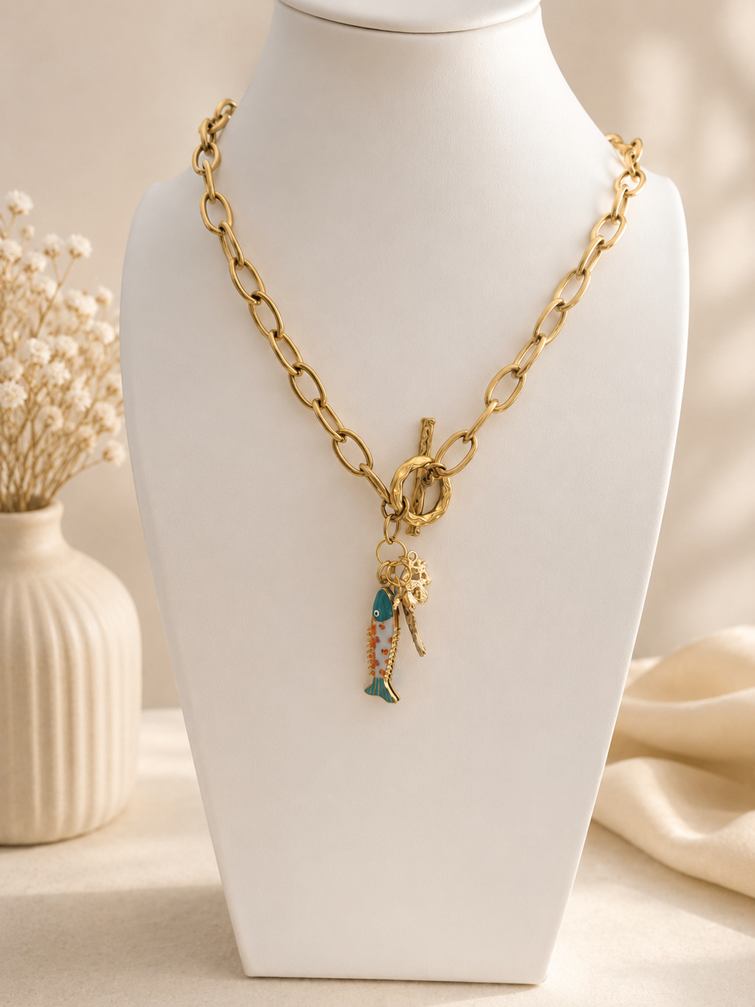 Golden Catch Charm