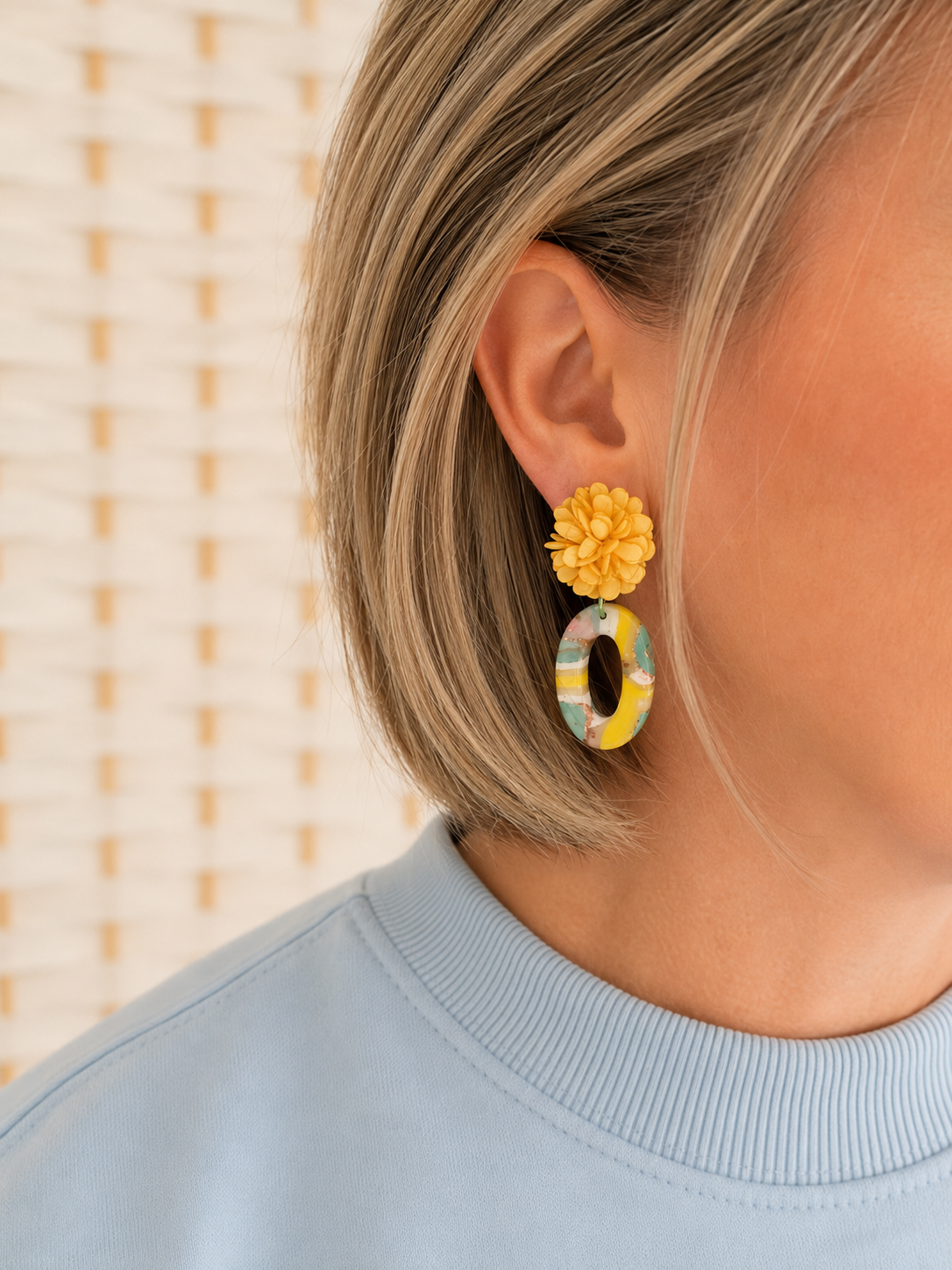 Golden Bloom Hoops
