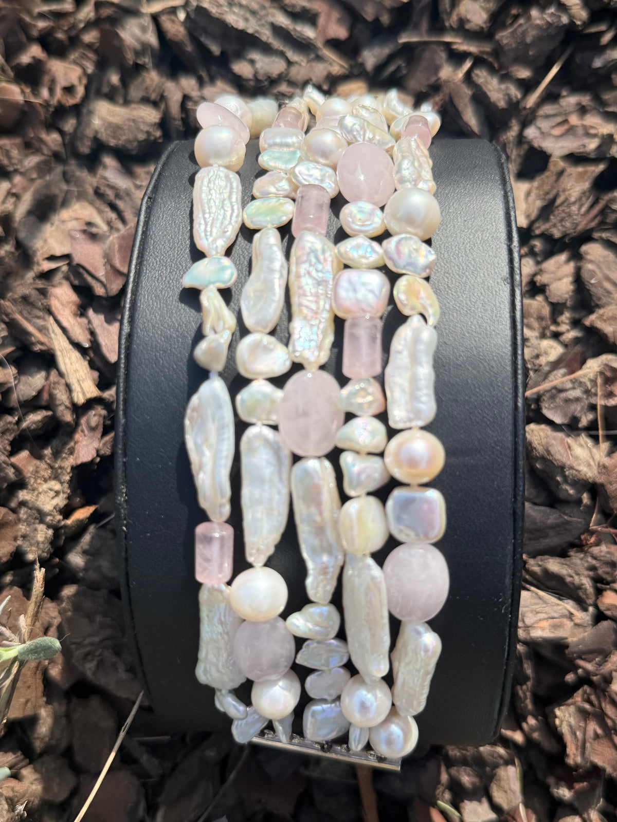 Rose Quartz Pearl Cascade