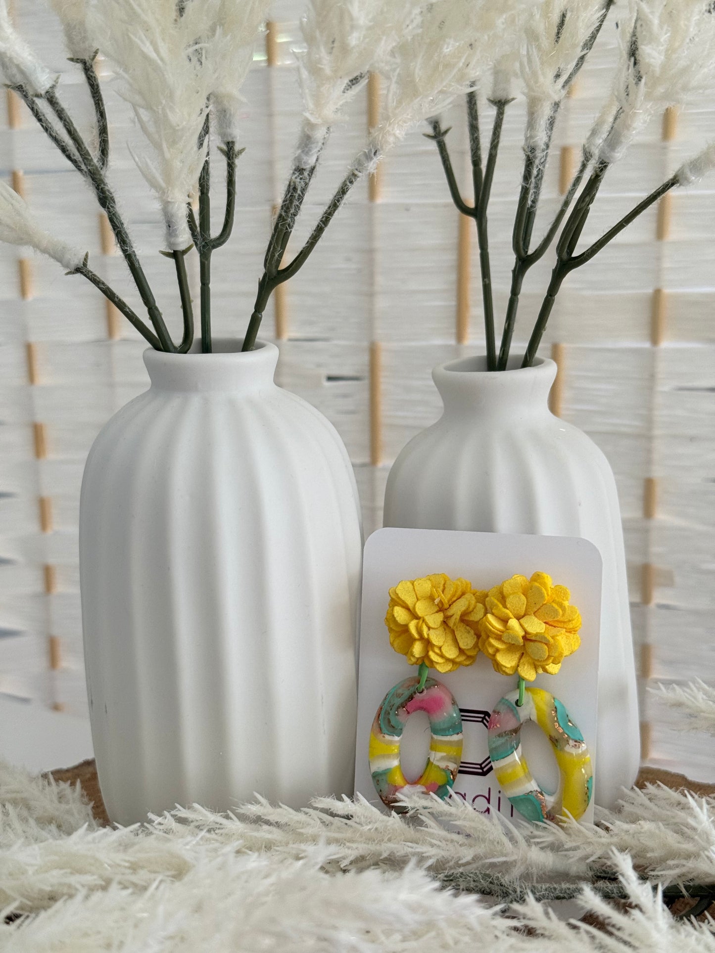 Golden Bloom Hoops