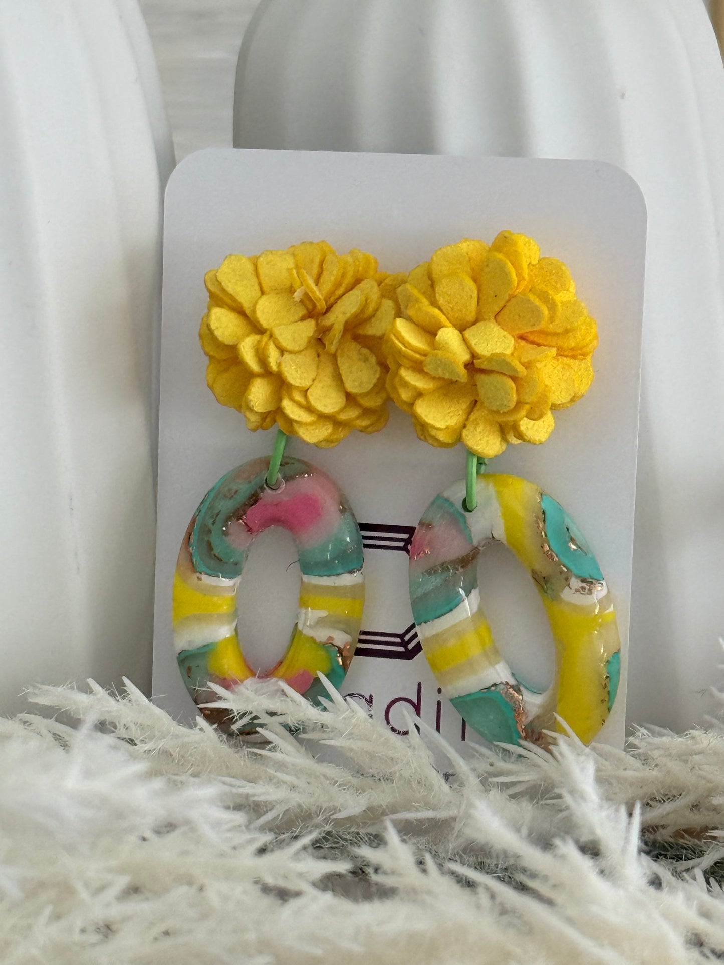 Golden Bloom Hoops