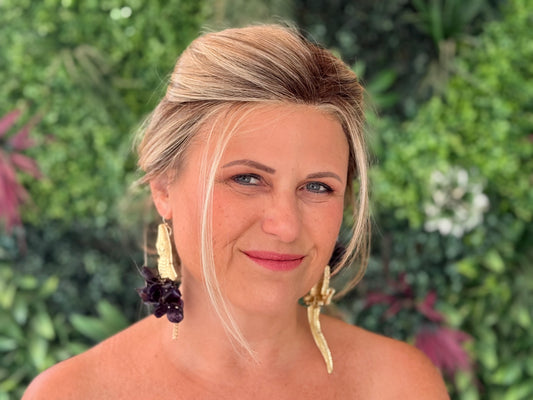 Deluxe Midnight Croc earrings