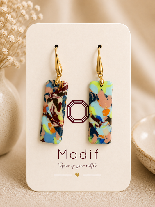 Marbled Bloom Square